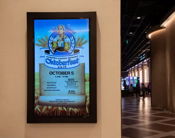 soboba oktoberfest digital menu board from spinetix