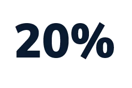 20% reduced crowd movement icon