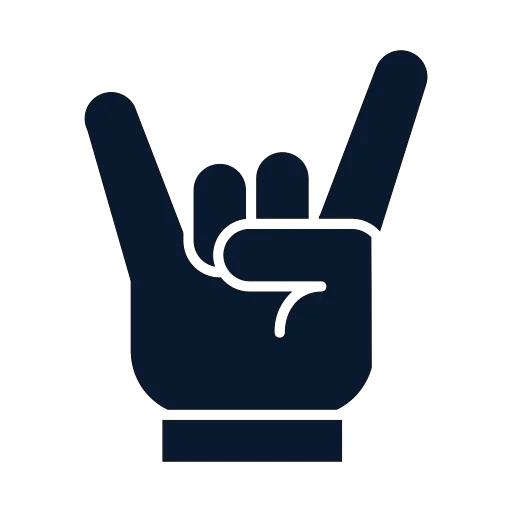 rock fan hand icon