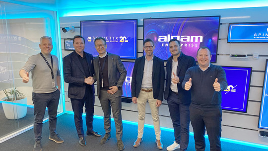 ALGAM Enterprise and SpinetiX teams at SpinetiX homebase in Lausanne