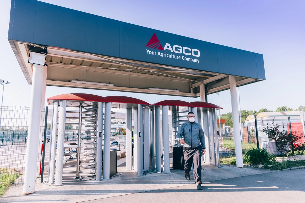 factory entrance at agco massey ferguson