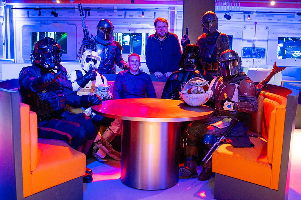 space magic team featuring darth vader
